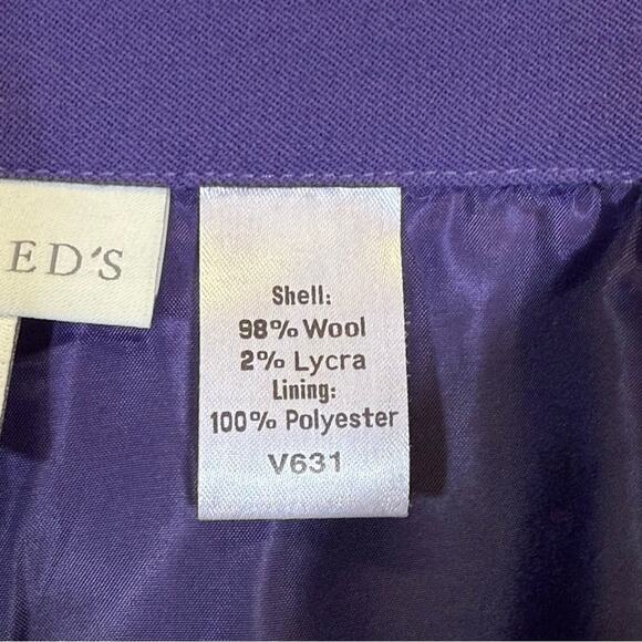 Appleseed's, Purple Wool Blend Dress Pants. Size 16. In excellent condition! - Picture 6 of 7